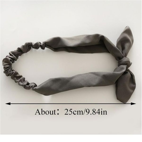 

new rabbit ear headband cute elastic knotted bands hairbands solid hair tie hair accessories girls women makeup yoga w jllxzt