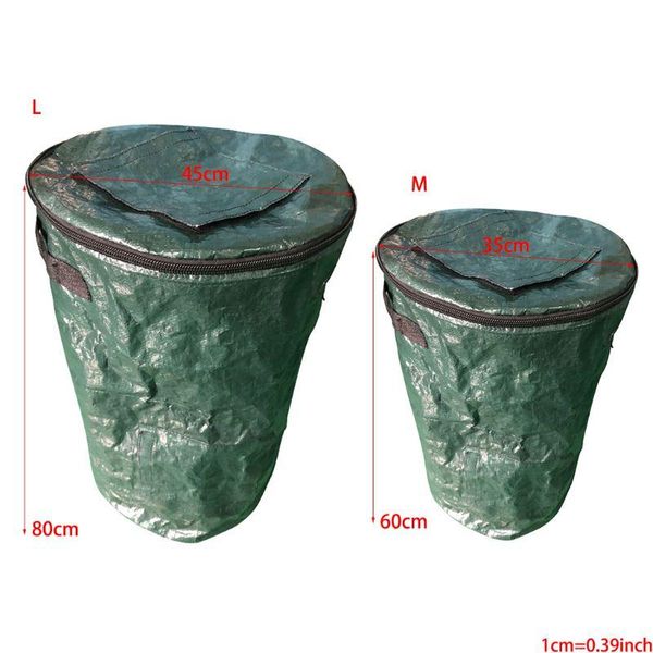 

2 sizes organic waste kitchen garden yard compost bag environmental pe cloth l5ye