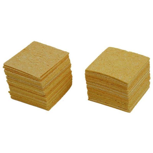 

cleaning cloths 50pcs yellow 60x60x3mm welding station solder soldering iron sponge