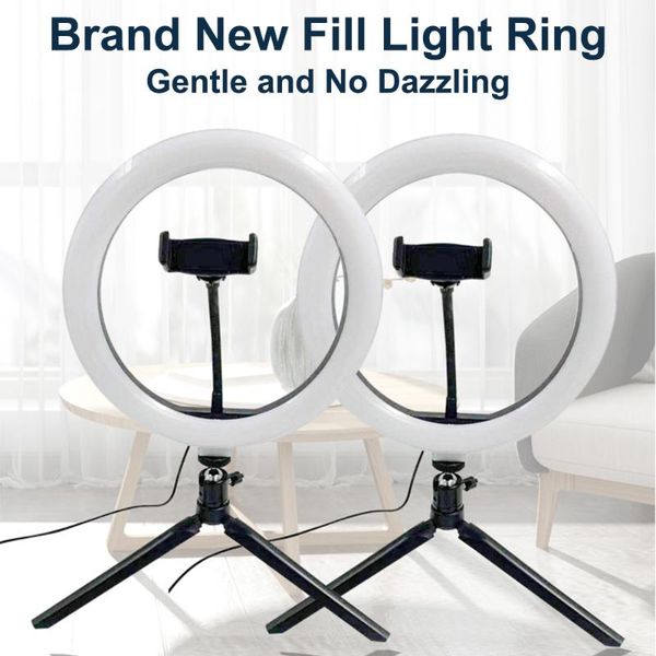 

flash heads 10inch led ring light studio po video dimmable lamp tripod stand selfie camera phone ringlight