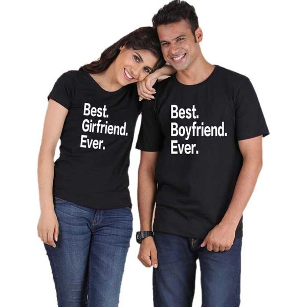 

women's t-shirt mvupp couple tshirt girlfriend boyfriend ever printing cotton husband wife matching clothes summer fashion women man fe, White