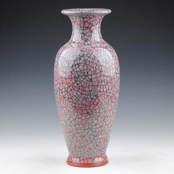 

vases jingdezhen ceramics porcelain crack glaze antique fishtail modern fashion home furnishing living room decoration
