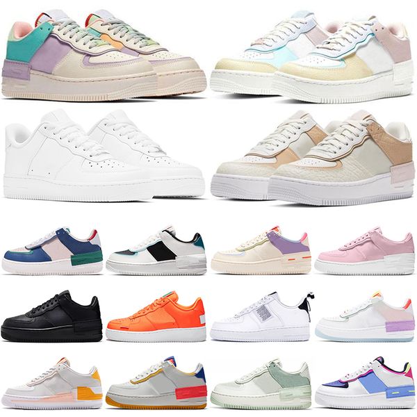 

shadow running shoes dunk airforce 1 men women triple white black tropical twist pistachio frost af1 mens trainers sports sneakers size 36-4