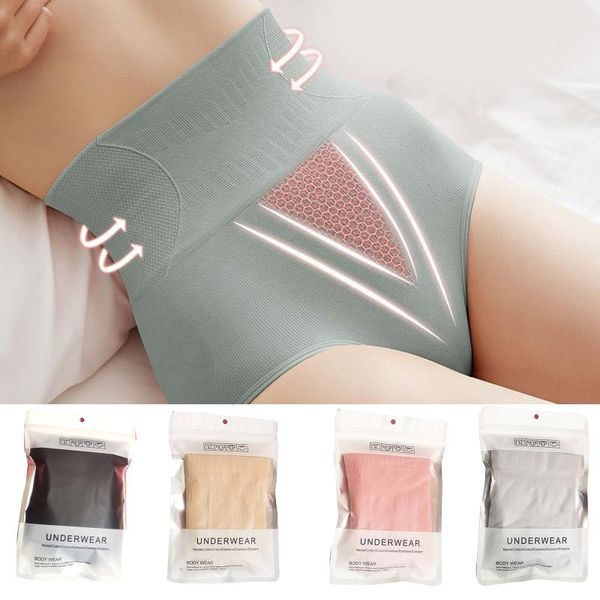 

women's panties 2021 japanese honeycombs seamless high-waist nylon sexys briefs abdomen hip lift ty66, Black;pink