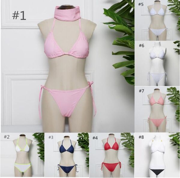 

bikini women beach super 2021 underwear new 2 piece bandages swimsuit pad ing, White;black