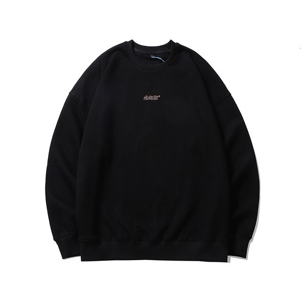 

new 2021 20ss korea hip hop oversized ader sweatshirts men women pullover hoodie streetwear letter printing h1zo 69ea, Black