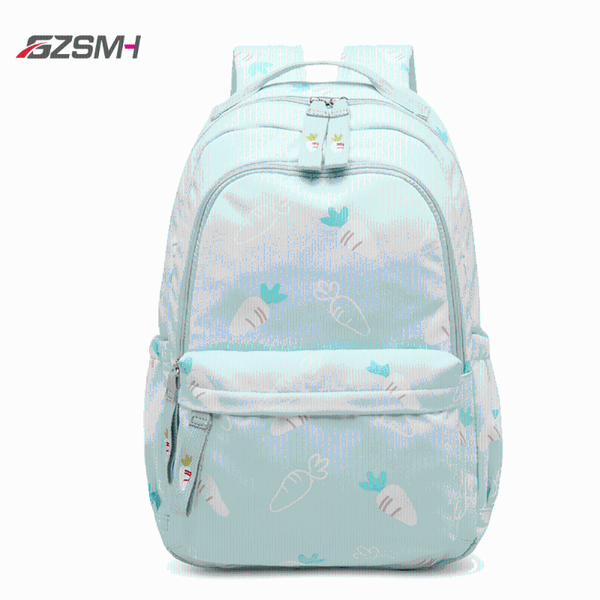

backpack 2021 fashion children girls printing school bagpack notebook bag zipper travel mochila