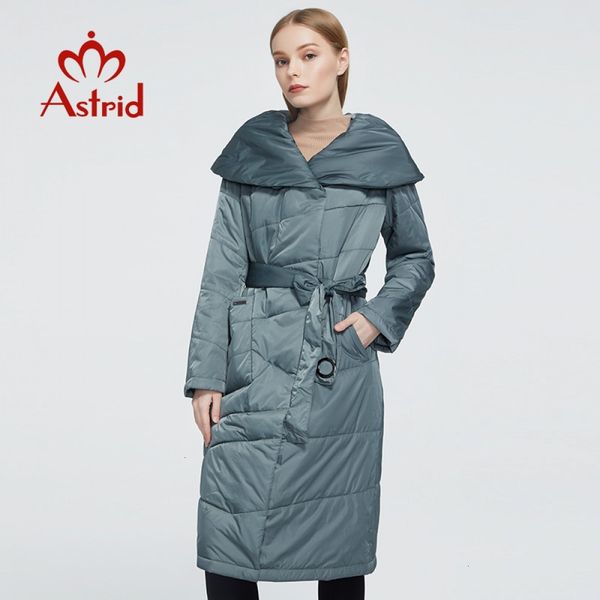 

astrid new autumn winter women's coat women warm long parka fashion thin jacket hooded large sizes female clothing am-1953 201014, Black