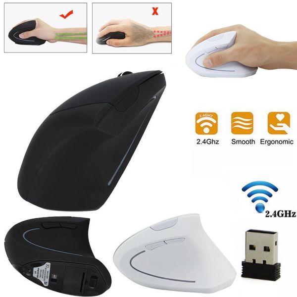 

wireless mouse vertical ergonomic optical mouse with on/off switch 2.4g 6 buttons 800/1200/1600dpi mice for pc laptop