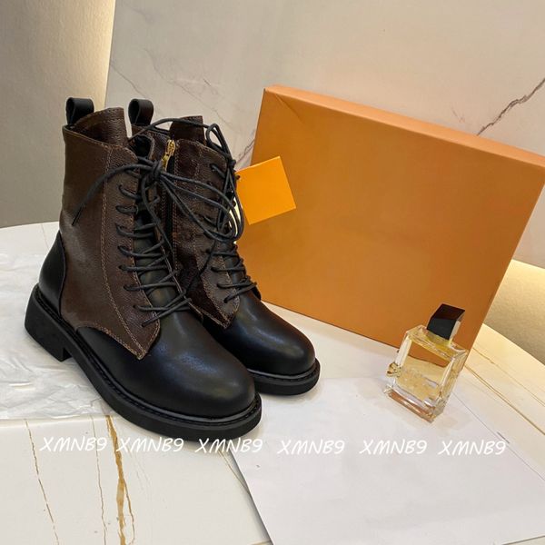 

designer latest retro wild martin boots autumn and winter ladies designers high-quality knight boot fashion flat luxurys casual shoes, Black