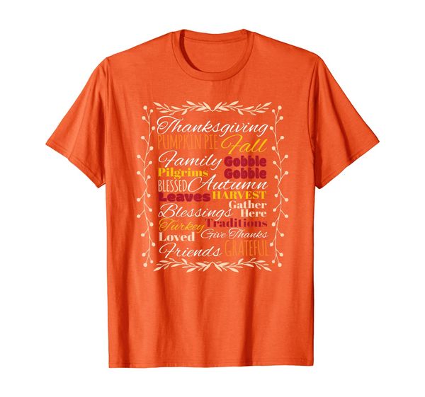 

thanksgiving day inspired design for giving thanks t-shirt03, White;black