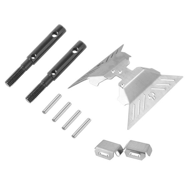 

chassis guard body fender protector skid plate axle guard set with 2 pcs hard front rear portal stub axle drive shaft