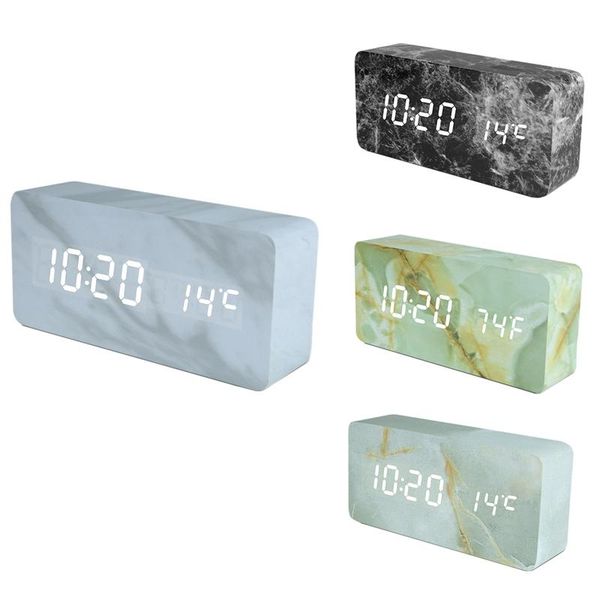 

other clocks & accessories led digital alarm clock,battery usb electronic bedside table desk retro travel with snooze time temperature