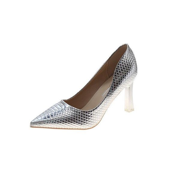 

dress shoes vmti 2021 spring and autumn high heels shallow mouth single female solid color pointed toe women work, Black