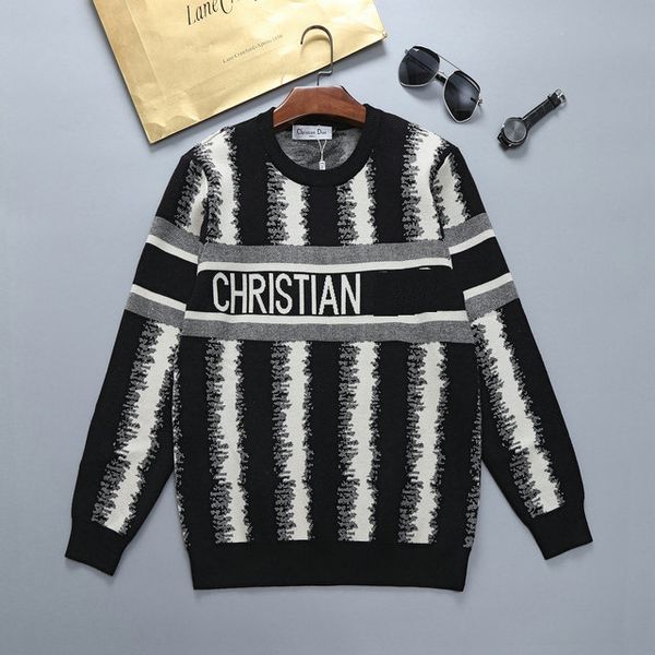 

2022 men's sweater designer luxury pullover double letter sweater...11, White;black