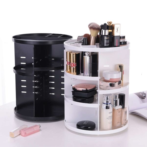 

360 degree rotating cosmetic rack plastic cosmetic box cosmetic storage box skin care products storage rack yama