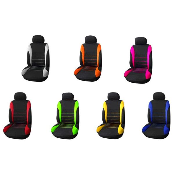 

front car seat covers front airbag ready sport bucket , 2-piece set