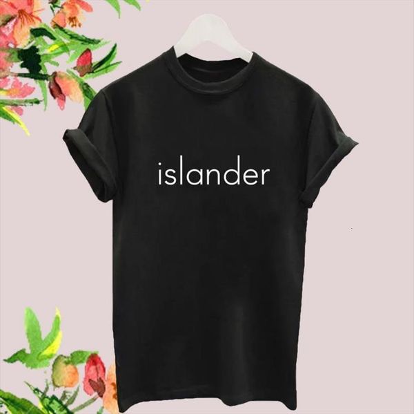 

islander love island print womens t shirt casual funny yong girl tee hipster drop ship s 403, White