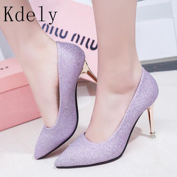 

dress shoes fashion buckle crystal bling pumps women elegant thin high heels point toe party wedding woman bridal stiletto, Black