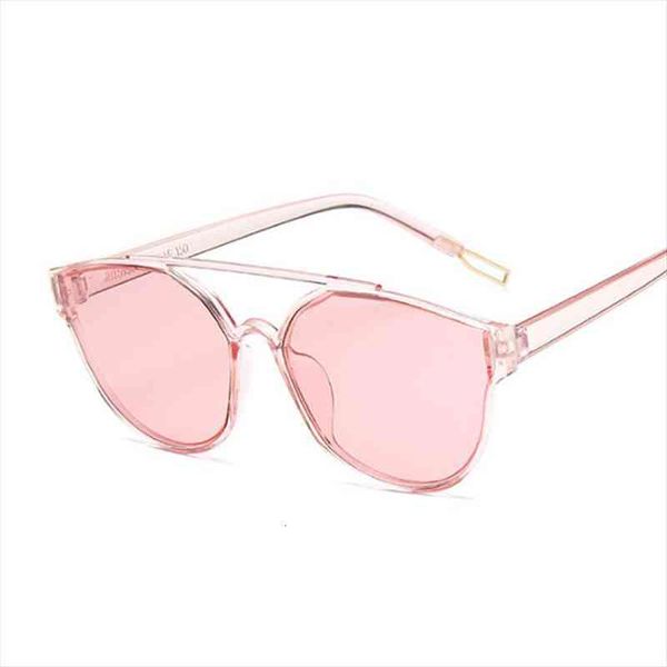 

brand designer sunglasses women double bridge sun glasses for women transparent jelly color cute vintage pink black ladies, White;black