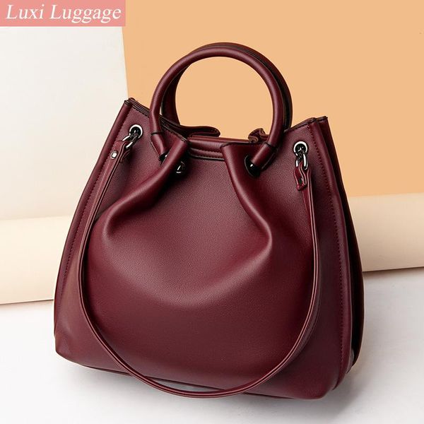 

evening bags totes women large capacity handbags pu shoulder messenger bag female retro daily lady elegant