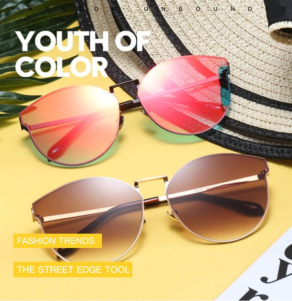 

18005 sunglasses fashion trend sunglasses family new glasses, White;black