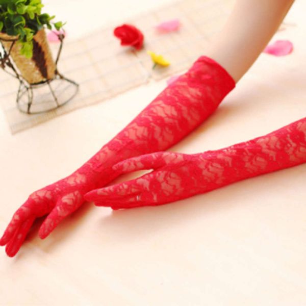 

ladies girls prom hen fancy elbow length elegant burlesque gloves french maid fishnet old up lace satin bow, Blue;gray