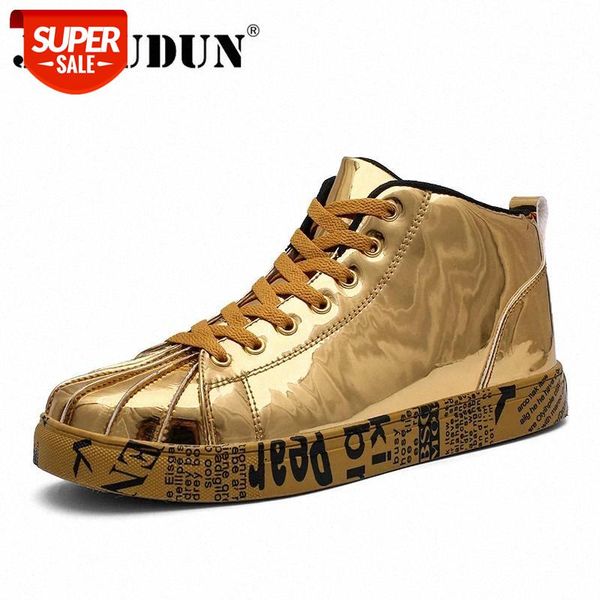 

jkpudun fashion men ankle boots autumn leather boots men waterproof winter hip hop casual shoes high platform sneakers botas #8q5t