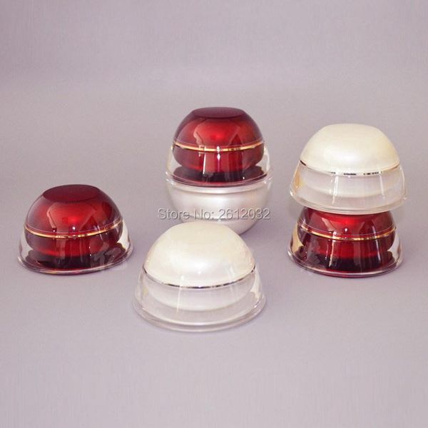 

storage bottles & jars 15g 30g 50g pagoda cosmetic empty acrylic jar cream container plastic red pear white eye face pot