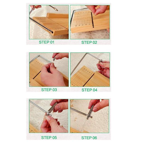 

craft tools wood stainless steel soap cutter making cutting with wire slicer for diy christmas, wedding gift