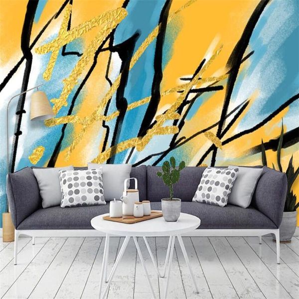 

wallpapers custom modern abstract oil painting tv background wallpaper mural