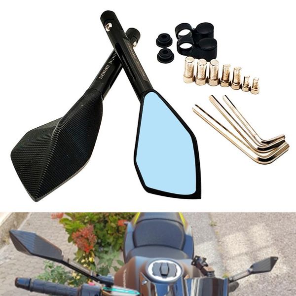 

motorcycle mirrors retrovisor mirror blue glass rearview side for yamahar250 serow 225 250r 125 250 600 2021