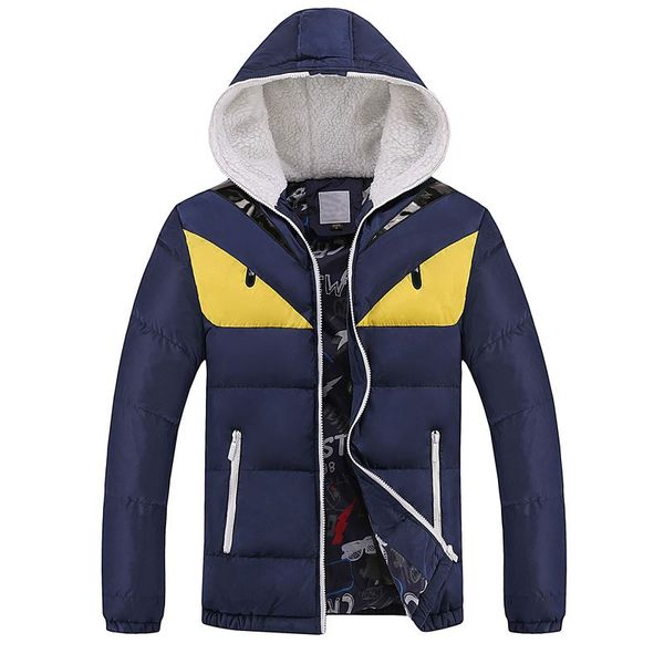 

22new fashion winter warm men's parkas funny hooded jacket plus size m-4xl down parka, Black