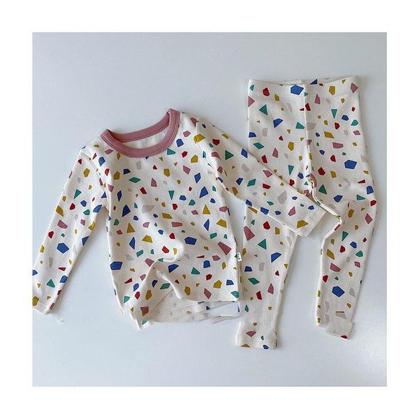

clothing sets korean children's 2021 spring cotton soft color baby girl clothes, White