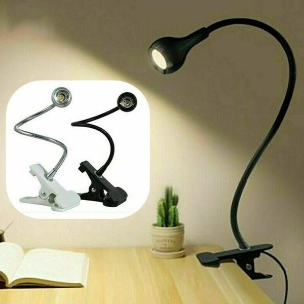 

table lamps usb power clip holder led book light desk lamp 1w flexible reading switch on/off for bedroom study room