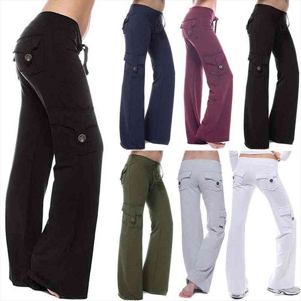 

cargo pants women pants strong elastic wide leg trousers female soft joggers sports drawstring straight sweatpants, Black;white