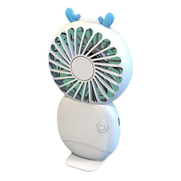 

electric fans portable cartoon handheld fan with phone bracket personal handy 3 wind speed for children students adults travel