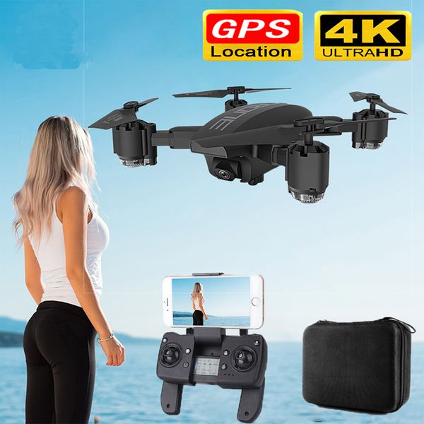 

mini gps drone hd 4k 1080p 5g wifi fpv rc drone fixed height quadcopter sailing 15 minutes control distance 300m ariel drone