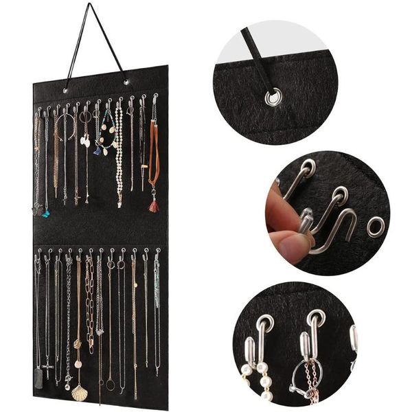 

hooks & rails dustproof storage bag jewelry hanging small objects finishing