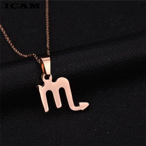 

pendant necklaces icam 12 star zodiac signs constellation horoscope astrology galaxy necklace birthday gift for women men, Silver