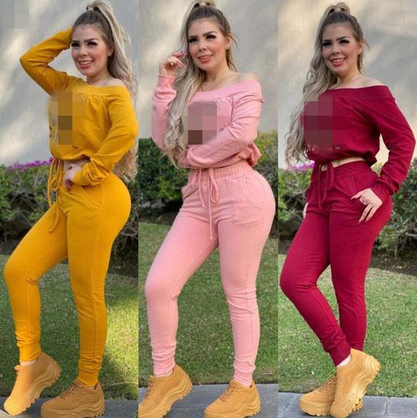

women tracksuits printed 2 piece suits luxury designer sportwear jacket pant suit running set, Gray