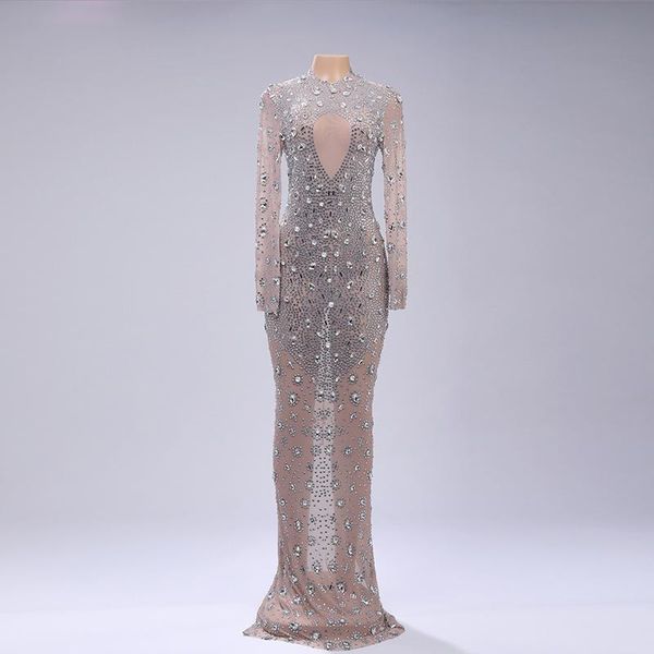 

stage wear dubai long sleeve v neck high end anniversary evening dress women wedding party gowns full beads formal prom 2021, Black;red