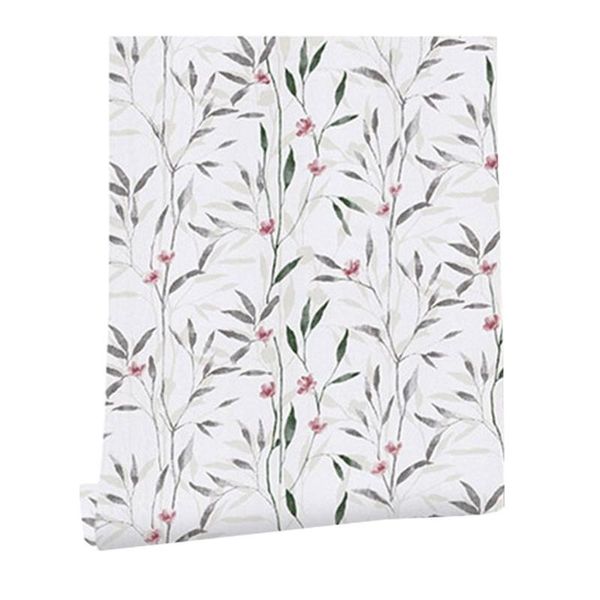 

pvc waterproof and moisture-proof warm bedroom garden floral wallpaper m17e