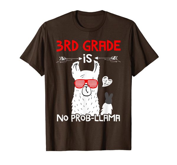 

3rd grade is no prob-llama llama back to school shirt gift t-shirt, White;black