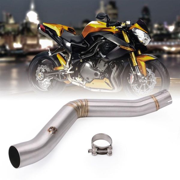 

motorcycle exhaust system 51mm accessories middle link pipe full modified escape connect slip-on for benelli trk502
