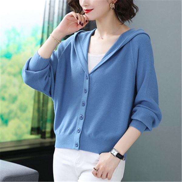 

women's knits & tees korean with women's hood cardigan sweater short preppy style student soft mesh cardigans female jumpers upper, White