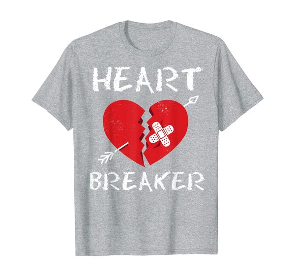 

valentine's heart breaker gift t-shirt for lovers t-shirt, White;black