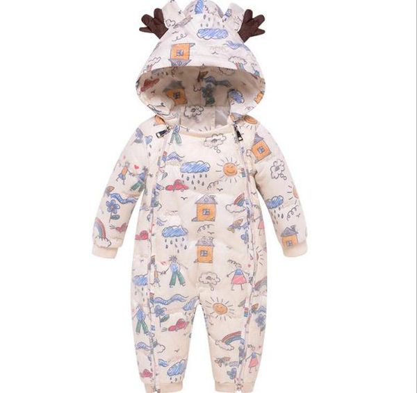 

jumpsuits born baby down jacket boys and girls jumpsuit, Blue