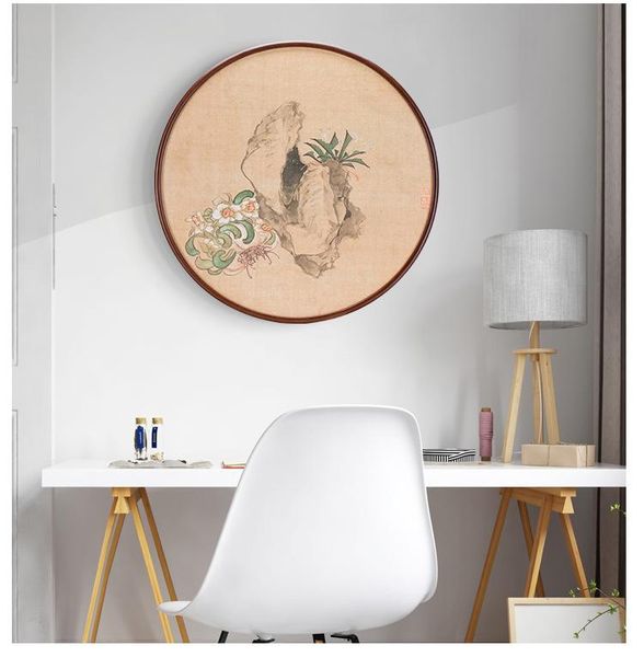

frames 20 31.5 40 50cm round po frame inch wood living room creative wall hanging big size picture wooden decoration