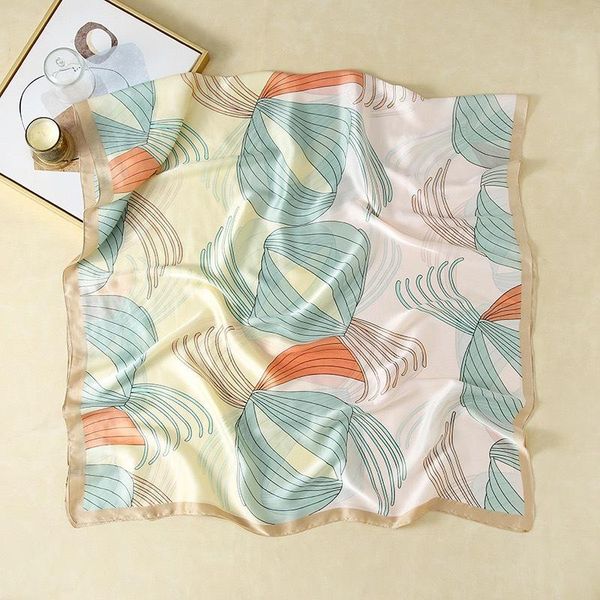 

scarves fashion women's silk scarf designer digital print shawl luxe femme summer pareo beach long stole soft cover-up sfp078, Blue;gray